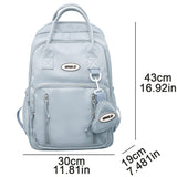 Weiyinxing Travel Waterproof Book Bag Coin Purse Girl Nylon Kawaii School Bag Cool Women Fashion Laptop College Backpack Lady Trendy