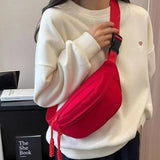 Weiyinxing Bags Banana bag for Women Sling Crossbody Waist Pack Canvas Running Waist Bag Casual Fanny Packs Sport Half Moon Belt Bag