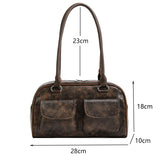 Weiyinxing Small Double Pockets Shoulder Bags for Women 2024 New Fashion Trend Designer Underarm Bag Female Handbags and Purses