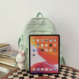 Weiyinxing Fashion Female Cute Travel Backpack Lady Nylon Book Bag Girl Kawaii College Backpack Trendy Women Laptop Leisure Student Bag