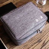 Weiyinxing Closet Organizer Case for Headphones Storage Bag Digital Portable Zipper Accessories Charger Data Cable USB Cosmetics