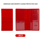 Weiyinxing Leather Ultra-thin Driver License Holder Driving License Case ID Bag DIY Cover for Car Driving Documents Folder Wallet Unisex