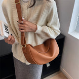 Weiyinxing Large Crossbody Bags for Women 2024 Winter High Capacity Handbags Solid Soft Shoulder Bags Female Travel Hobos Bag