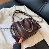 Weiyinxing Small Retro Shoulder Bags for Women 2024 Y2K Chain PU Leather Luxury Brand Korean Female Crossbody Bag Handbags