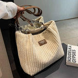 Weiyinxing Corduroy women Handbags Travel female chain Shoulder Bag Large Capacity Brand design big totes bolsas Commuting hand bag