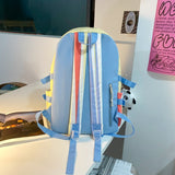 Weiyinxing Kawaii College Backpack Women Nylon School Bag Girl Travel Cute Book Backpack Trendy Fashion Cool Lady Laptop Student Bag