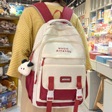 Weiyinxing Girl Kawaii Waterproof Book Bag Women Travel Trendy School Bag Female Cute Nylon Laptop Student College Backpacks Ladies