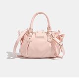 Weiyinxing Sweet Cute Pink Handbag Women New Harajuku Leather Large Capacity Y2k Hand Bag Ladies Vintage Casual Shoulder Bags Chic