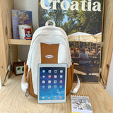 Weiyinxing Girl Nylon Kawaii Red Student School Bag Cool Women Fashion Laptop College Backpack Teen Female Travel Book Bags Lady Trendy