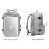 Weiyinxing Women's Travel Backpack Expandable 16 Inch Notebook Lightweight With Shoe Bag USB Charging Waterproof Multifunctional Backpacks