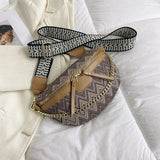 Weiyinxing Style Waist Bag Embroidery Handbag Purse Pu Leather Fanny Pack For Women Boho Beach Crossbody Chest Bag Banana Belt Bags