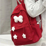 Weiyinxing Women Ins Japanese Kawaii Star Backpack Korean All Match Casual Sweet Schoolbags Fashion Students Preppy Backpacks Y2k Aesthetic