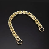 Weiyinxing Silver Gold Plated Acrylic Purse Chain Strap Handbag Handles Diy Purse Replacement Chain for Shoulder Bag Handbags Straps