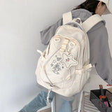 Weiyinxing Large Capacity Backpacks Luxury Designer Bag For Women Oxford Zip School Bags Embroidery Waterproof Korean Shoulder Bag