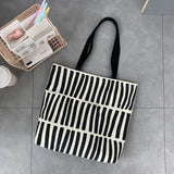 Weiyinxing Women Canvas Tote Bag Fashion Korean Cotton Cloth Eco Reusable Shopping Bags Large Ladies Shoulder Shopper Bag Student Handbags