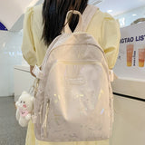 Weiyinxing Color Travel School Bag Women Nylon Student Backpack Trendy Ladies Leisure Book Bags Female Laptop College Backpack Fashion