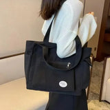 Weiyinxing Women's Fashion Shoulder Bag Class Large Capacity Student Tote Bags 2024 New Canvas Commuter Handbag Women Bag Luxury Bag