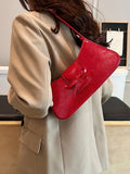 Weiyinxing PU Leather Women Underarm Bag 2024 Spring Trendy Soft Handle Lady Commuter Handbags High-Grade Small Shoulder Bag