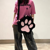 Weiyinxing Fashion Dog Claw Original Plush Backpack Subculture Y2k Cute Cat Claw Sweet Cool Japanese Korean Backpacks