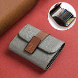 Weiyinxing Short Pu Leather Wallet For Men Luxury Coin Wallet Vintage Business Mini Man Card Holders Multifunctional Male Small Purse