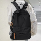 Weiyinxing Men Women Waterproof White School Backpack Female Male Teenager Student Bag Trendy Cool Travel Girl Boy Book Backpack Ladies Bag