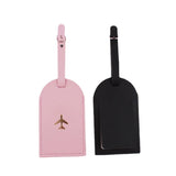 Weiyinxing PU Leather Travel Luggage Tags Baggage Name Tags Suitcase Address Label Holder Luggage Tag Travel Accessories