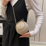 Weiyinxing Bags on Sale 2024 High Quality New Round Ball Bag with Niche Design Advanced Chain Advanced Chain Simplicity Handbag