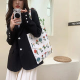 Weiyinxing Quality Women's Bags Embroidered Fashion Ladies Tote Bag Casual Female Hand Bag Designer Vintage Shoulder Handbag for Women