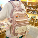 Weiyinxing Lady Laptop Kawaii Waterproof Backpack New Female College Bag Women Harajuku Book Backpack Girl Travel School Bag Fashion