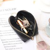 Weiyinxing Leather Key Holder Organizer Pouch Men Women Car Key Wallet House Keychain Housekeeper Key Case Zipper Bag Mini Card Bag