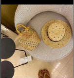 Weiyinxing Buy Summer Holiday Beach Bag with Pearl Ladies Woven Bucket Diamond Bag Designer Hot Handbags