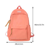 Weiyinxing Large Waterproof Nylon Women Backpack Men Travel Bag Backpacks Schoolbag for Teenage Girls Boys Solid Color Bookbag Mochila