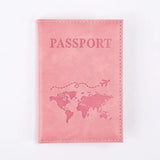 Weiyinxing Passport Cover Women Men Travel Passport Case Leather Pink Cute Passport Wallet Purse Girl PassportHolder