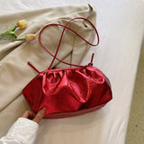 Weiyinxing Colors Fashion Hobo Bag Luxury Designer Handbag Pleated Cloud Bag Brand Clutches Clip Purse Lady Chain Crossbody Shoulder Bags