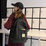 Weiyinxing Quality Solid Color Women Backpack Cool Men Travel Bookbag School Bag For Teenage Girls Teenagers Cute Mochila