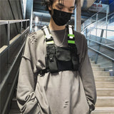 Weiyinxing Casual Chest Bag For Men Fashion Bullet Hip Hop Streetwear Vest Bag Waist Pack Unisex Chest Rig Bag Hip Fanny Pack