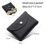 Weiyinxing Genuine Leather Coin Purse Zipper Small Wallets Card Holder Bag Portable Men Cowhide Money Purse Women Earphone Pouch