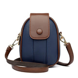 Weiyinxing Quality Women's Genuine Leather Shoulder Bags Contrast Messenger Bag Brand Designer Ladies Crossbody Bag Small Phone Bags