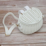 Weiyinxing big Back Basket Children Bicycle Basket Handmade Tattan bag Basket kid's backpack