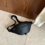 Weiyinxing Leather Handbag Phone Bag For Women Travel Waist Bag Versatile Crossbody Chest Bag Female Banana Belt Bag Designer Fanny Pack