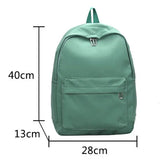 Weiyinxing Quality New Waterproof Nylon Women Backpack Female Travel Bag Backpacks Schoolbag for Teenage Girls Solid Color Bookbag