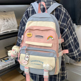 Weiyinxing Lady Laptop Kawaii Waterproof Backpack New Female College Bag Women Harajuku Book Backpack Girl Travel School Bag Fashion