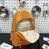 Weiyinxing Green Solid Color College Backpack Trendy Girl Boy Travel School Bag Cool Men Women Leisure Fashion Male Female Book Bags