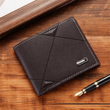 Weiyinxing Short Pu Leather Wallet For Men Luxury Coin Wallet Vintage Business Mini Man Card Holders Multifunctional Male Small Purse