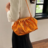 Weiyinxing Colors Fashion Hobo Bag Luxury Designer Handbag Pleated Cloud Bag Brand Clutches Clip Purse Lady Chain Crossbody Shoulder Bags