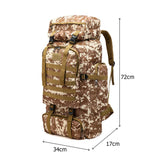 Weiyinxing Capacity 80L Travel Bag Camping Backpack Hiking Climbing Bags Mountaineering Sport Bag Outdoor Shoulder Rucksack Men Women