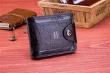 Weiyinxing Short Pu Leather Wallet For Men Luxury Coin Wallet Vintage Business Mini Man Card Holders Multifunctional Male Small Purse