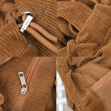 Weiyinxing Casual Totes Teenager Students Corduroy Shoulder Bag Women Large Drawstring Handbag Ladies Shopping Bags Purse
