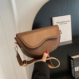 Weiyinxing PU Leather Shoulder bag for Women Luxury Crossbody Bag Fashion Lady Handbag Saddle Bags High-quality Flap Messenger Bags