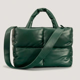 Weiyinxing Large Tote Padded Handbags Designer Quilted Women Shoulder Bags Luxury Nylon Down Cotton Crossbody Bag Winter Purse 2024